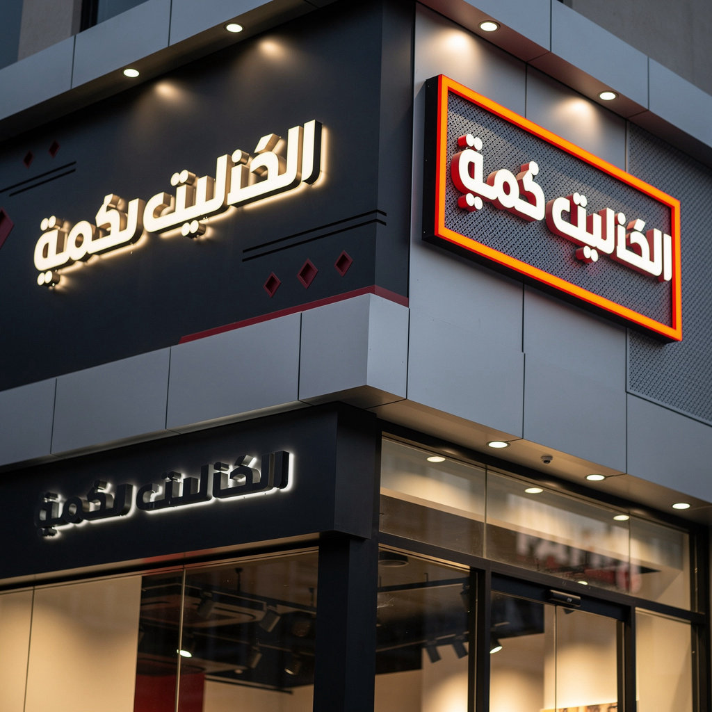 مشروع حروف مضيئة LED - قمم الحروف البارزة